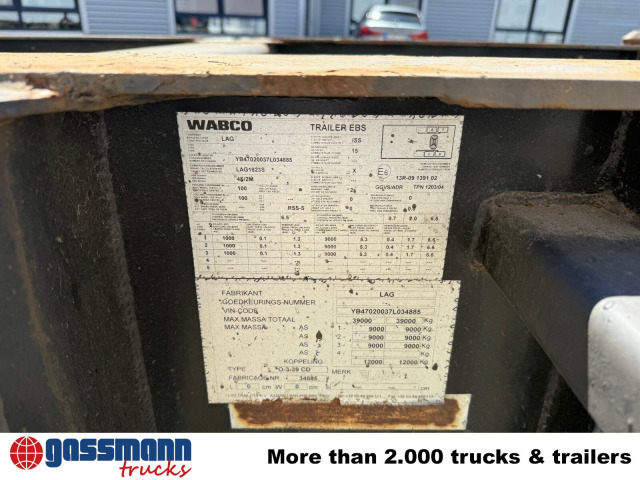 Lag 0-3-39 CD Containerchassis, 20ft und 30ft, ADR - Containertransporter/ Wissellaadbak oplegger: afbeelding 2 Lag 0-3-39 CD Containerchassis, 20ft und 30ft, ADR - Containertransporter/ Wissellaadbak oplegger: afbeelding 2