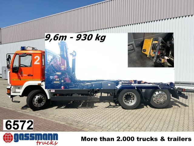MAN 25/18.284 6x2-4 LL,Kran HMF 1113 K3, Funk, - Haakarmsysteem vrachtwagen, Kraanwagen: afbeelding 1 MAN 25/18.284 6x2-4 LL,Kran HMF 1113 K3, Funk, - Haakarmsysteem vrachtwagen, Kraanwagen: afbeelding 1