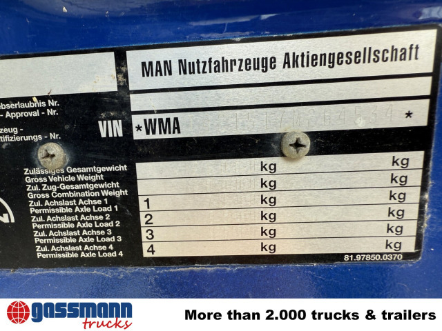 MAN 27.403 6x6 BB, EX-THW - Chassis vrachtwagen: afbeelding 3 MAN 27.403 6x6 BB, EX-THW - Chassis vrachtwagen: afbeelding 3