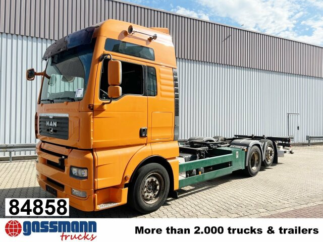 MAN TGA 26.440 6X2-2 LL, Intarder, Liftachse, LBW - Containertransporter/ Wissellaadbak vrachtwagen: afbeelding 1 MAN TGA 26.440 6X2-2 LL, Intarder, Liftachse, LBW - Containertransporter/ Wissellaadbak vrachtwagen: afbeelding 1
