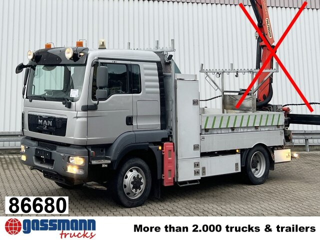 MAN TGM 13/15.290 4X4 BL, Seilwinde - Vrachtwagen met open laadbak: afbeelding 1 MAN TGM 13/15.290 4X4 BL, Seilwinde - Vrachtwagen met open laadbak: afbeelding 1