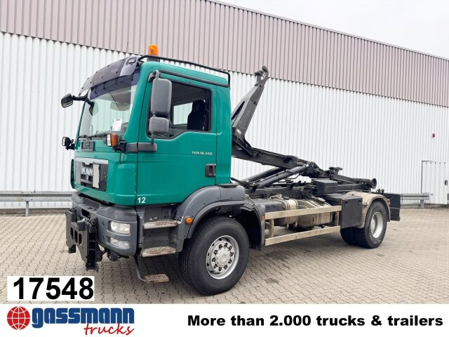 MAN TGM 18.340 4x4 BB, Hiab LHT 19046 Abrollkipper, - Haakarmsysteem vrachtwagen: afbeelding 1 MAN TGM 18.340 4x4 BB, Hiab LHT 19046 Abrollkipper, - Haakarmsysteem vrachtwagen: afbeelding 1