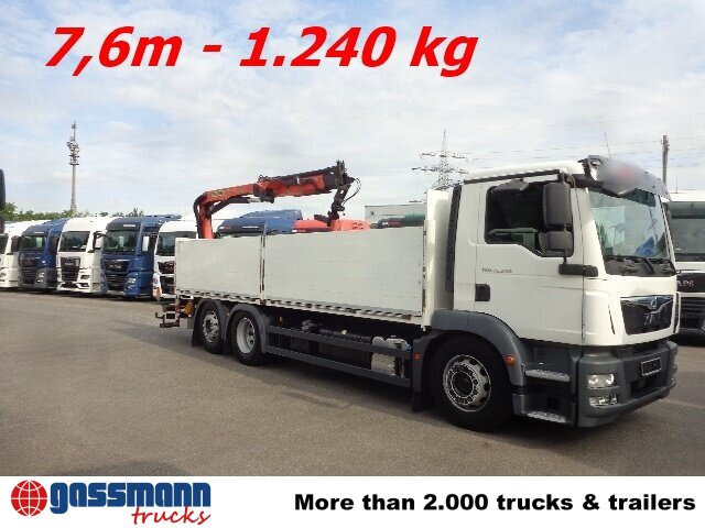 MAN TGM 26.340 6x2-4 LL,Lenk-Liftachse, Heckkran, - Vrachtwagen met open laadbak, Kraanwagen: afbeelding 5 MAN TGM 26.340 6x2-4 LL,Lenk-Liftachse, Heckkran, - Vrachtwagen met open laadbak, Kraanwagen: afbeelding 5