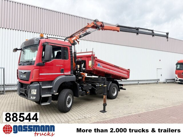 MAN TGS 18.400 4x4 BB, Navi, Kran Atlas 120.2E-A3L, - Kipper vrachtwagen, Kraanwagen: afbeelding 1 MAN TGS 18.400 4x4 BB, Navi, Kran Atlas 120.2E-A3L, - Kipper vrachtwagen, Kraanwagen: afbeelding 1