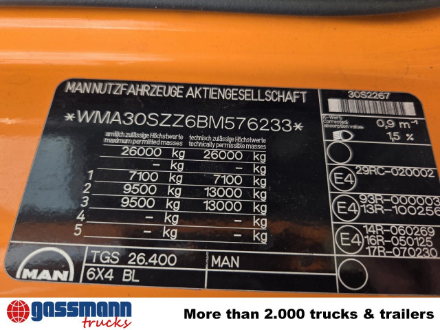 MAN TGS 26.400 6X4 BL - Chassis vrachtwagen: afbeelding 5 MAN TGS 26.400 6X4 BL - Chassis vrachtwagen: afbeelding 5