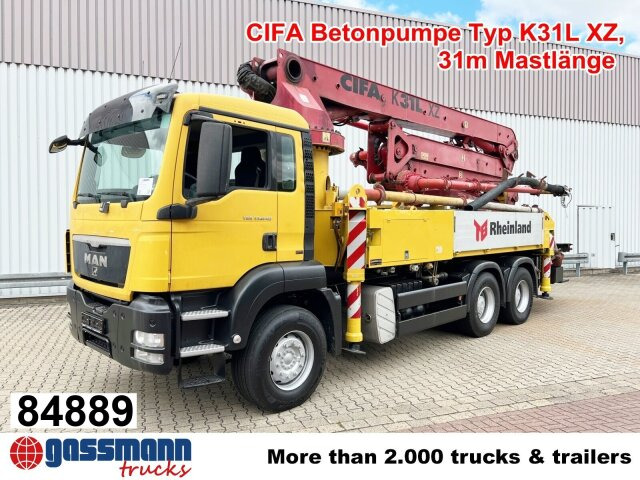 MAN TGS 33.440 6X4 BB, Betonpumpe CIFA K31L XZ, 31m - Betonpomp: afbeelding 1 MAN TGS 33.440 6X4 BB, Betonpumpe CIFA K31L XZ, 31m - Betonpomp: afbeelding 1