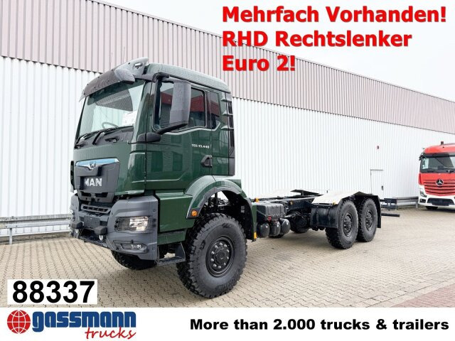 MAN TGS 33.440 6x6 BB CH RHD, Euro2, Rechtslenker, - Chassis vrachtwagen: afbeelding 1 MAN TGS 33.440 6x6 BB CH RHD, Euro2, Rechtslenker, - Chassis vrachtwagen: afbeelding 1