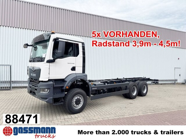 MAN TGS 33.480 6x6 BB CH, Hohe Bauart, Nebenantrieb - Chassis vrachtwagen: afbeelding 1 MAN TGS 33.480 6x6 BB CH, Hohe Bauart, Nebenantrieb - Chassis vrachtwagen: afbeelding 1