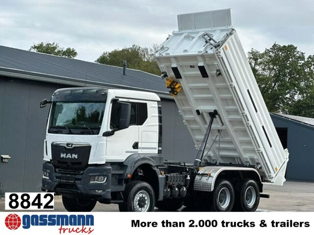 MAN TGS 33.480 6x6 BB CH, Hohe Bauart, Nebenantrieb - Kipper vrachtwagen: afbeelding 1 MAN TGS 33.480 6x6 BB CH, Hohe Bauart, Nebenantrieb - Kipper vrachtwagen: afbeelding 1
