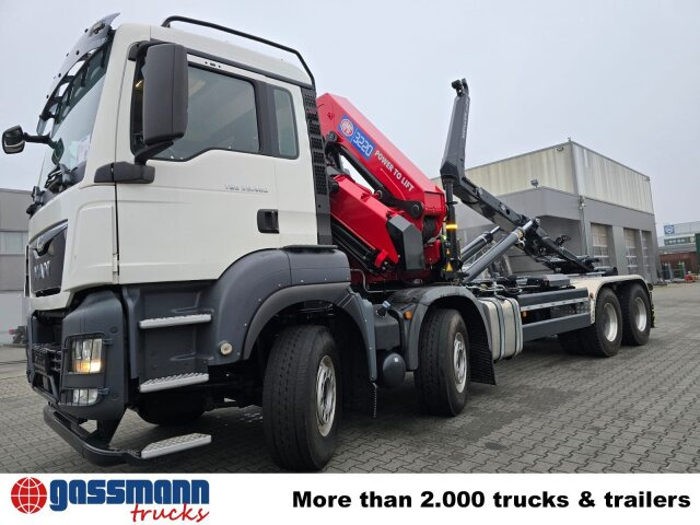 MAN TGS 35.480 8X4 BL, Intarder, Kran HMF 3220-K6, - Haakarmsysteem vrachtwagen, Kraanwagen: afbeelding 2 MAN TGS 35.480 8X4 BL, Intarder, Kran HMF 3220-K6, - Haakarmsysteem vrachtwagen, Kraanwagen: afbeelding 2