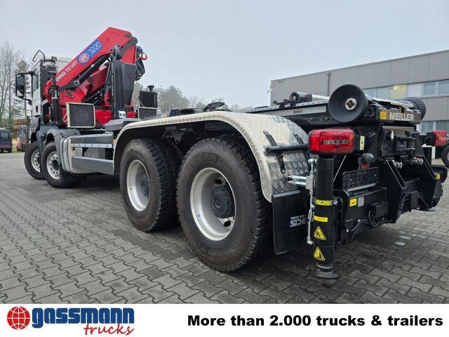 MAN TGS 35.480 8X4 BL, Intarder, Kran HMF 3220-K6, - Haakarmsysteem vrachtwagen, Kraanwagen: afbeelding 5 MAN TGS 35.480 8X4 BL, Intarder, Kran HMF 3220-K6, - Haakarmsysteem vrachtwagen, Kraanwagen: afbeelding 5