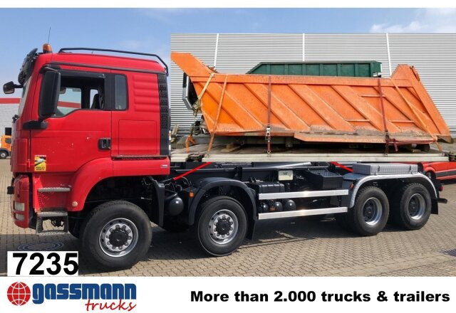 MAN TGS 41.480 8X8 BB, Bender Stahlmulde ca. 18m³, - Chassis vrachtwagen: afbeelding 1 MAN TGS 41.480 8X8 BB, Bender Stahlmulde ca. 18m³, - Chassis vrachtwagen: afbeelding 1