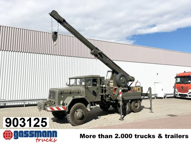 Magirus Deutz Jupiter 178D15A 6X6, Bundeswehr-Kran,Wilhag - Veegwagen: afbeelding 1 Magirus Deutz Jupiter 178D15A 6X6, Bundeswehr-Kran,Wilhag - Veegwagen: afbeelding 1