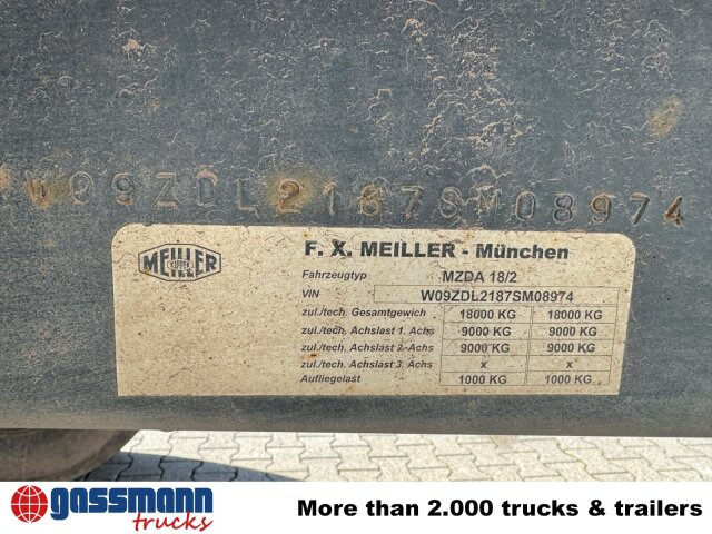 Meiller Meiller MZDA 18/2, geteilte Alu-Bordwände, ca. - Kipper aanhangwagen: afbeelding 3 Meiller Meiller MZDA 18/2, geteilte Alu-Bordwände, ca. - Kipper aanhangwagen: afbeelding 3