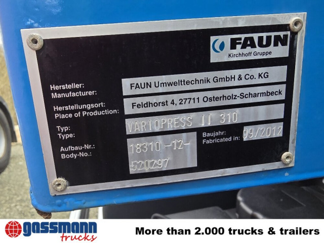 Mercedes-Benz Actros 2032 LA 4x4, Faun Variopress 310 ca. - Vuilniswagen: afbeelding 4 Mercedes-Benz Actros 2032 LA 4x4, Faun Variopress 310 ca. - Vuilniswagen: afbeelding 4