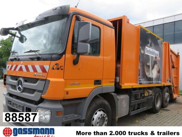 Mercedes-Benz Actros 2532/41 L 6x2, EEV, Lenkachse, Haller X2C - Vuilniswagen: afbeelding 1 Mercedes-Benz Actros 2532/41 L 6x2, EEV, Lenkachse, Haller X2C - Vuilniswagen: afbeelding 1