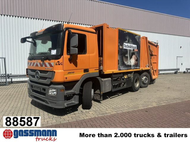 Mercedes-Benz Actros 2532/41 L 6x2, EEV, Lenkachse, Haller X2C - Vuilniswagen: afbeelding 1 Mercedes-Benz Actros 2532/41 L 6x2, EEV, Lenkachse, Haller X2C - Vuilniswagen: afbeelding 1