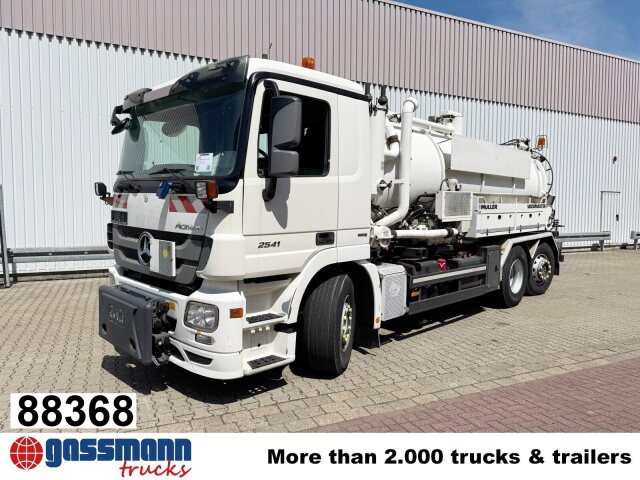 Mercedes-Benz Actros 2541 L 6x2, Müller Saug-/Spülwagen ca. - Veegwagen: afbeelding 1 Mercedes-Benz Actros 2541 L 6x2, Müller Saug-/Spülwagen ca. - Veegwagen: afbeelding 1