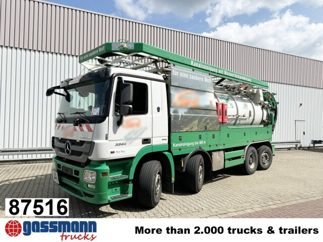 Mercedes-Benz Actros 3244 L 8x2/6, Assmann Saug- und - Veegwagen: afbeelding 1 Mercedes-Benz Actros 3244 L 8x2/6, Assmann Saug- und - Veegwagen: afbeelding 1