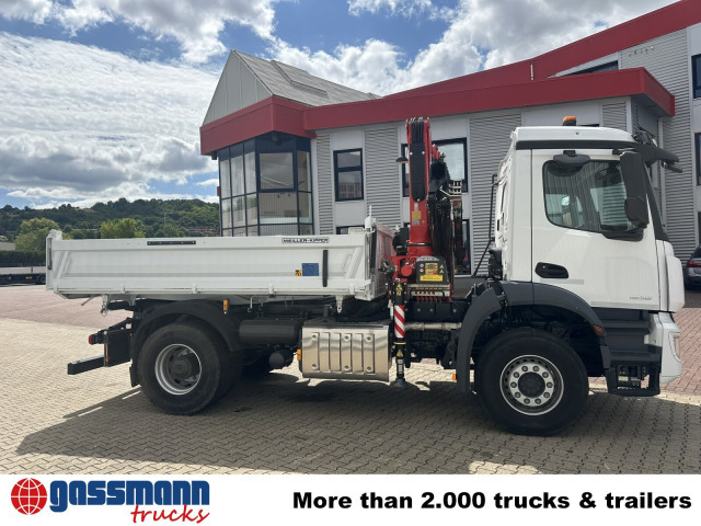 Nieuw Kipper vrachtwagen, Kraanwagen Mercedes-Benz Arocs 1835 K 4x2, Multimedia Cockpit, Navi, Kran: afbeelding 12
