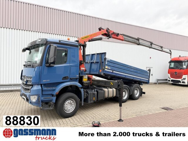 Mercedes-Benz Arocs 2640 LK 6x4, Alu-Bordwände, Kran - Kipper vrachtwagen, Kraanwagen: afbeelding 1 Mercedes-Benz Arocs 2640 LK 6x4, Alu-Bordwände, Kran - Kipper vrachtwagen, Kraanwagen: afbeelding 1