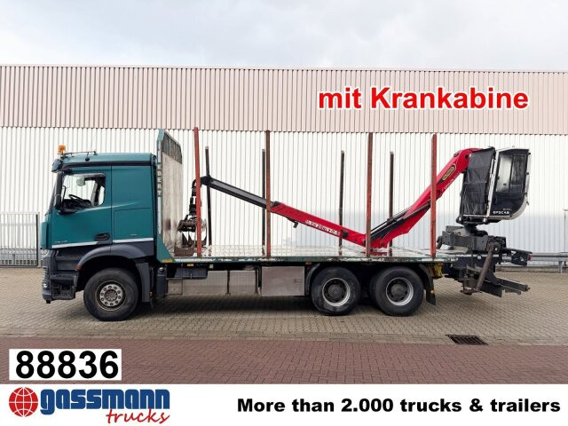 Mercedes-Benz Arocs 2648 6x4 mit Heckkran Epsilon M12Z83, - Houttransport, Kraanwagen: afbeelding 1 Mercedes-Benz Arocs 2648 6x4 mit Heckkran Epsilon M12Z83, - Houttransport, Kraanwagen: afbeelding 1