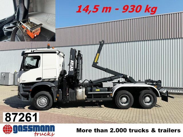 Mercedes-Benz Arocs 3351 AK 6x6, Retarder, Navi, Grounder, - Haakarmsysteem vrachtwagen, Kraanwagen: afbeelding 1 Mercedes-Benz Arocs 3351 AK 6x6, Retarder, Navi, Grounder, - Haakarmsysteem vrachtwagen, Kraanwagen: afbeelding 1