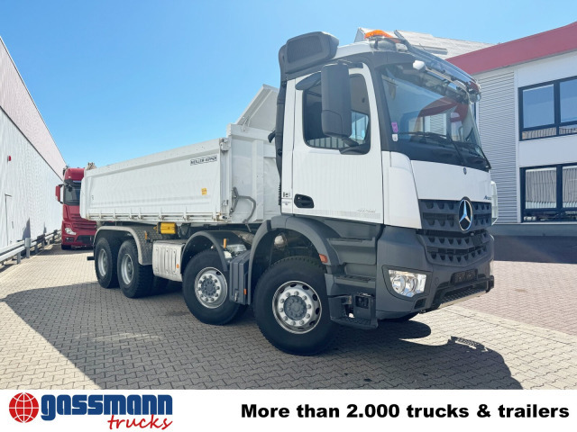 Kipper vrachtwagen Mercedes-Benz Arocs 4142/48 K 8x4/4, Meiller Bordmatik links: afbeelding 10
