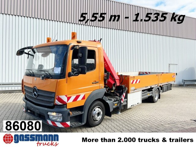 Mercedes-Benz Atego 1023 L 4x2 mit Kran Fassi F85B.0.21 - Vrachtwagen met open laadbak, Kraanwagen: afbeelding 1 Mercedes-Benz Atego 1023 L 4x2 mit Kran Fassi F85B.0.21 - Vrachtwagen met open laadbak, Kraanwagen: afbeelding 1