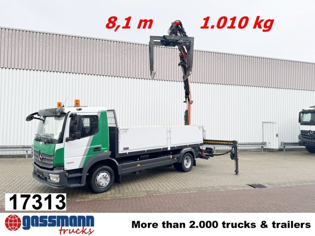 Mercedes-Benz Atego 1223 L 4x2 mit Heckkran Atlas 88.3-A2L, - Vrachtwagen met open laadbak, Kraanwagen: afbeelding 1 Mercedes-Benz Atego 1223 L 4x2 mit Heckkran Atlas 88.3-A2L, - Vrachtwagen met open laadbak, Kraanwagen: afbeelding 1