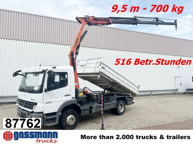 Mercedes-Benz Atego 1224 KK 4x2, 2x AHK, Kran Palfinger PK8501 - Kipper vrachtwagen, Kraanwagen: afbeelding 1 Mercedes-Benz Atego 1224 KK 4x2, 2x AHK, Kran Palfinger PK8501 - Kipper vrachtwagen, Kraanwagen: afbeelding 1