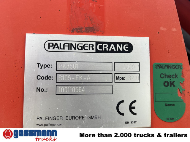 Kipper vrachtwagen, Kraanwagen Mercedes-Benz Atego 1224 KK 4x2, 2x AHK, Kran Palfinger PK8501: afbeelding 14