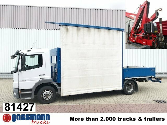 Mercedes-Benz Atego 1224 L 4x2 Glastransporter, gegen Aufpreis - Vrachtwagen met open laadbak, Kraanwagen: afbeelding 1 Mercedes-Benz Atego 1224 L 4x2 Glastransporter, gegen Aufpreis - Vrachtwagen met open laadbak, Kraanwagen: afbeelding 1
