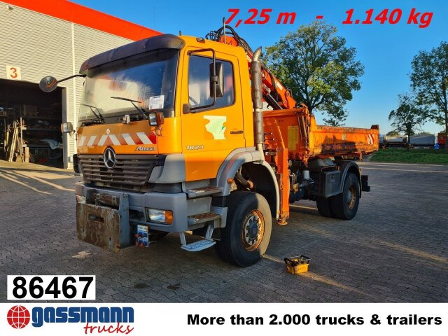 Mercedes-Benz Atego 1823 AK 4x4 mit Kran Atlas 85.2, Funk, - Kipper vrachtwagen, Kraanwagen: afbeelding 1 Mercedes-Benz Atego 1823 AK 4x4 mit Kran Atlas 85.2, Funk, - Kipper vrachtwagen, Kraanwagen: afbeelding 1