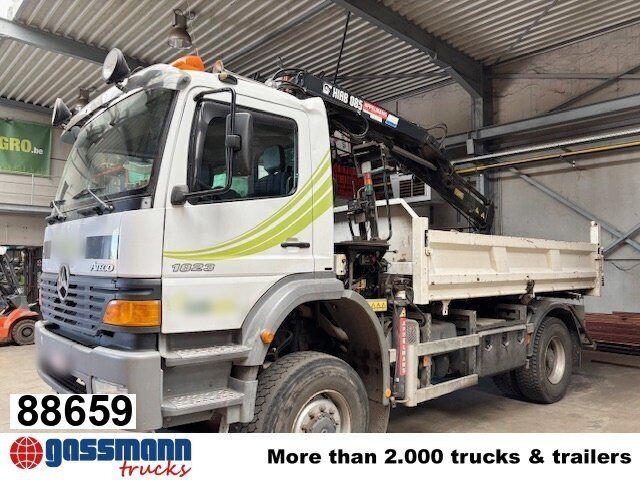 Mercedes-Benz Atego 1823AK 4x4, Kran HIAB, Bordmatik - Kipper vrachtwagen, Kraanwagen: afbeelding 1 Mercedes-Benz Atego 1823AK 4x4, Kran HIAB, Bordmatik - Kipper vrachtwagen, Kraanwagen: afbeelding 1