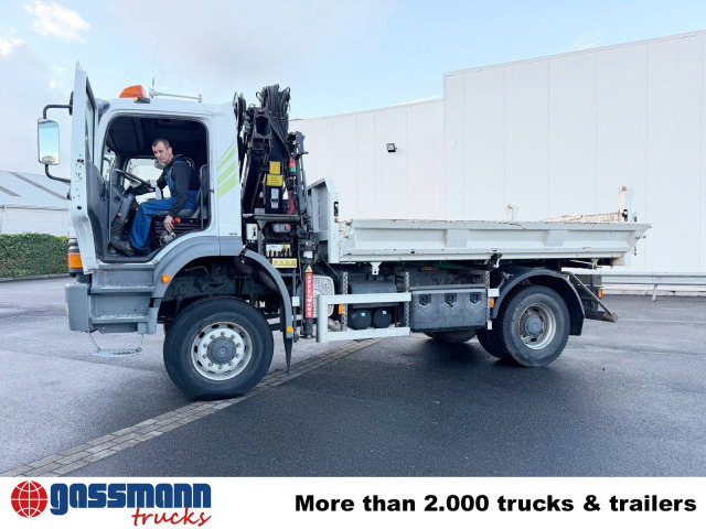 Kipper vrachtwagen, Kraanwagen Mercedes-Benz Atego 1823AK 4x4, Kran HIAB, Bordmatik: afbeelding 11