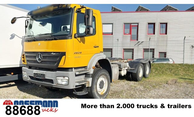 Mercedes-Benz Axor 2629 K 6x4, PTO, Steel, Manual, 6-Zylinder - Chassis vrachtwagen: afbeelding 1 Mercedes-Benz Axor 2629 K 6x4, PTO, Steel, Manual, 6-Zylinder - Chassis vrachtwagen: afbeelding 1