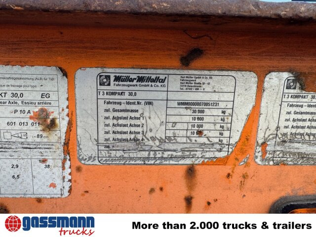 Müller-Mitteltal T 3 Kompakt 30,0, Hydr. Rampen, Verbr. auf 3m - Dieplader aanhangwagen: afbeelding 5 Müller-Mitteltal T 3 Kompakt 30,0, Hydr. Rampen, Verbr. auf 3m - Dieplader aanhangwagen: afbeelding 5