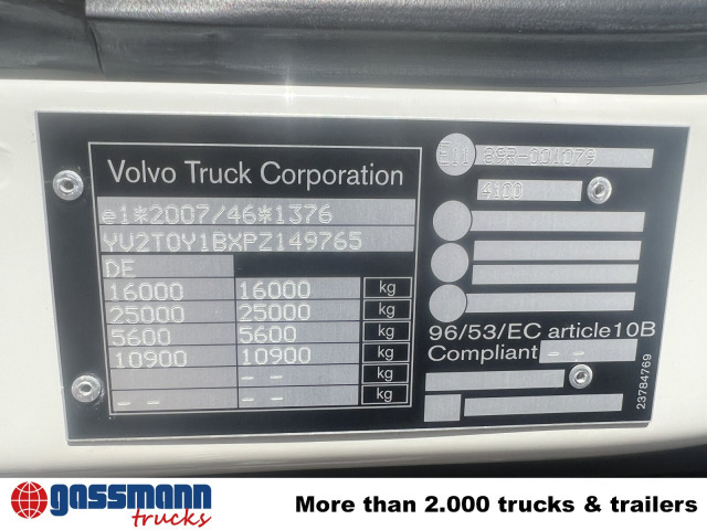 Volvo FL 280 4x4, Nebenantrieb - Chassis vrachtwagen: afbeelding 4 Volvo FL 280 4x4, Nebenantrieb - Chassis vrachtwagen: afbeelding 4