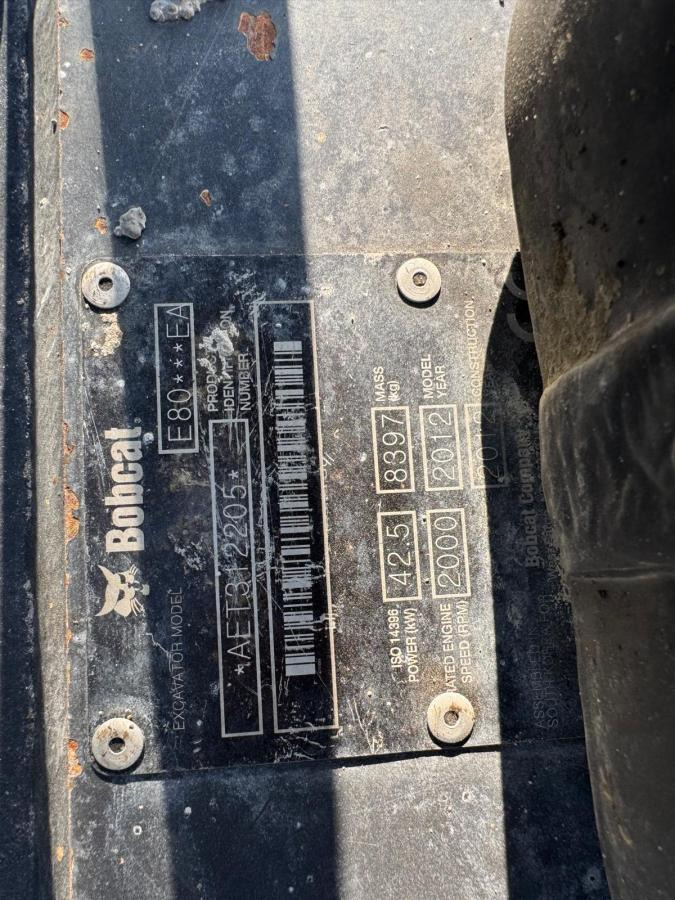 Minigraafmachine Bobcat E80: afbeelding 14