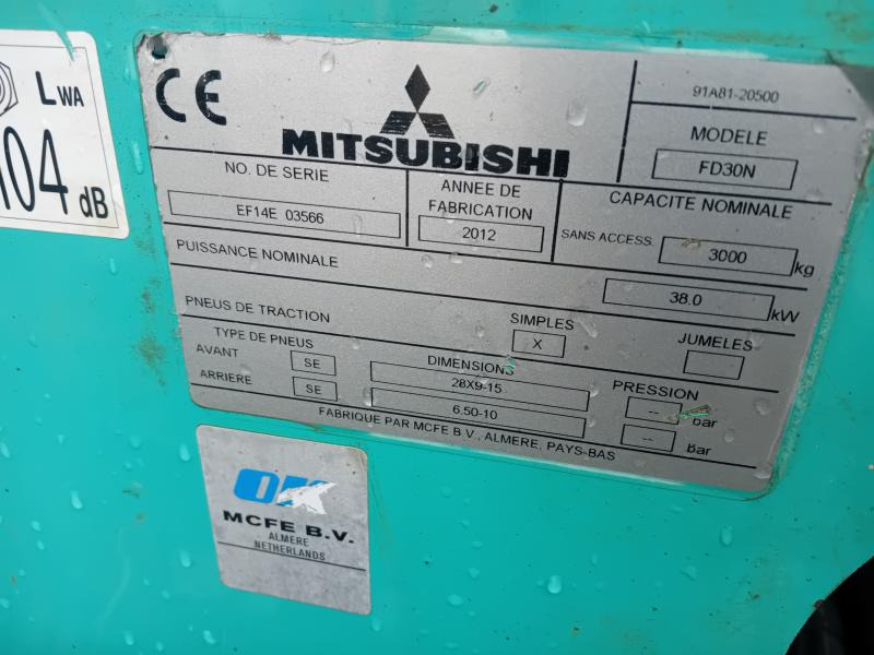 Mitsubishi FD30N - Diesel heftruck: afbeelding 2 Mitsubishi FD30N - Diesel heftruck: afbeelding 2