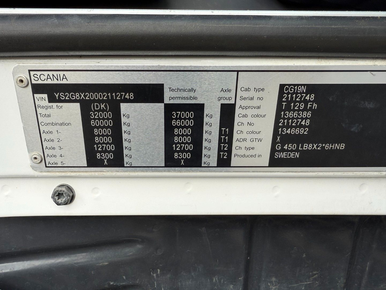 Chassis vrachtwagen Scania G450 8x2*6 ADR Chassis / Fahrgestell / Euro 6: afbeelding 21 Chassis vrachtwagen Scania G450 8x2*6 ADR Chassis / Fahrgestell / Euro 6: afbeelding 21