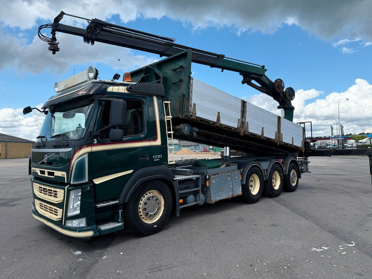 Volvo FM500 8x4*4 Tipper / Crane HMF2620-K5 - Kipper vrachtwagen, Kraanwagen: afbeelding 1 Volvo FM500 8x4*4 Tipper / Crane HMF2620-K5 - Kipper vrachtwagen, Kraanwagen: afbeelding 1