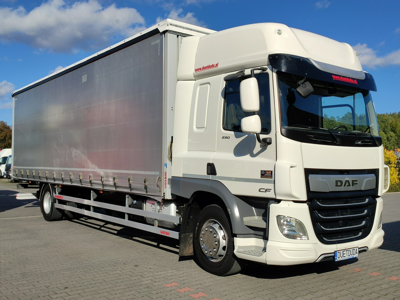 DAF CF 290 E6 Firana Tył Drzwi Dach Podnoszony / Zsuwany Długi 9.30m - Schuifzeilen vrachtwagen: afbeelding 1 DAF CF 290 E6 Firana Tył Drzwi Dach Podnoszony / Zsuwany Długi 9.30m - Schuifzeilen vrachtwagen: afbeelding 1
