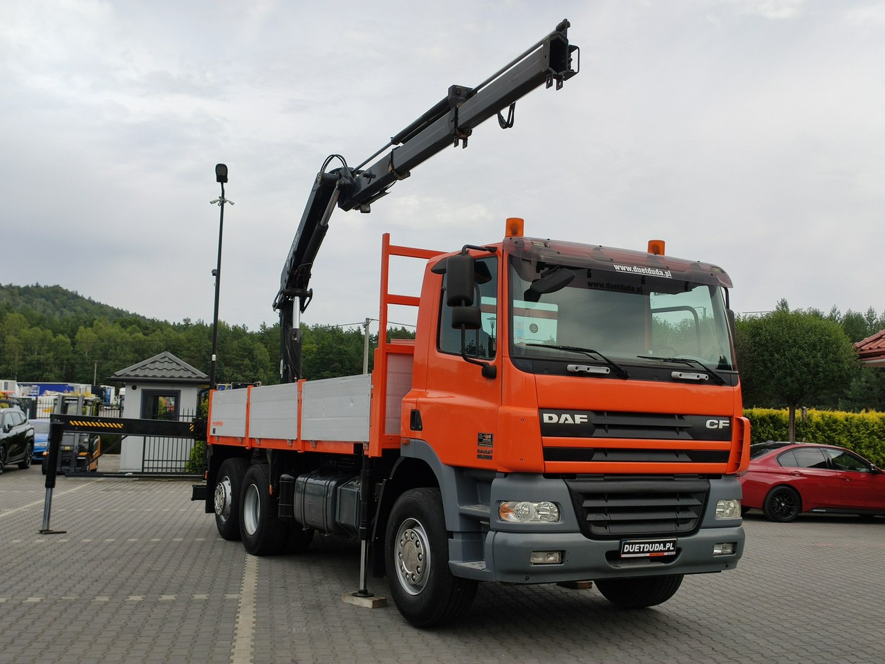 DAF CF 85.380 6x2 Oś Skrętna Skrzynia HDS HIAB 220C + Pilot - Vrachtwagen met open laadbak, Kraanwagen: afbeelding 3 DAF CF 85.380 6x2 Oś Skrętna Skrzynia HDS HIAB 220C + Pilot - Vrachtwagen met open laadbak, Kraanwagen: afbeelding 3