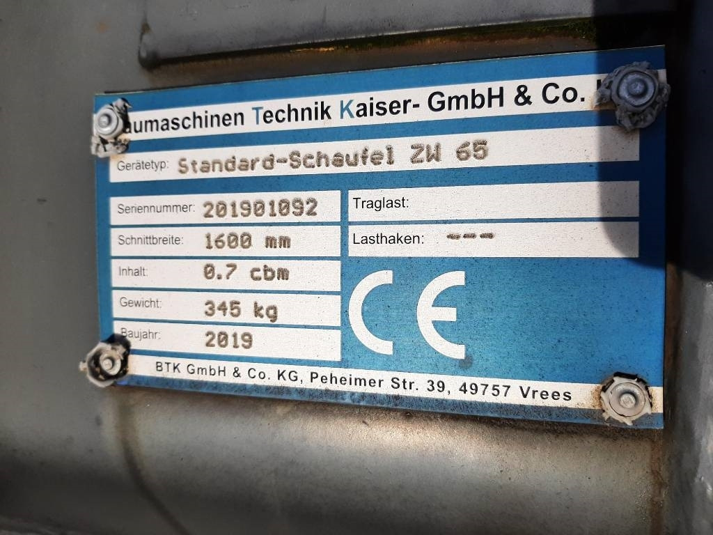 Kaiser Erdbauschaufel1600mm - Bak voor Bouwmachine: afbeelding 4 Kaiser Erdbauschaufel1600mm - Bak voor Bouwmachine: afbeelding 4