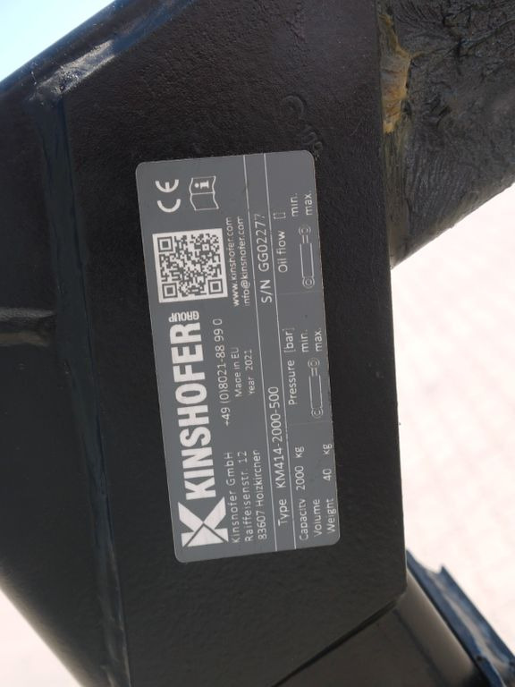 Kinshofer Palettengabel 2 Tonnen aus 2021 - Vrachtwagen met open laadbak, Kraanwagen: afbeelding 5 Kinshofer Palettengabel 2 Tonnen aus 2021 - Vrachtwagen met open laadbak, Kraanwagen: afbeelding 5