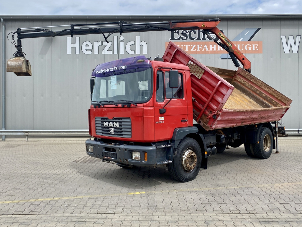 MAN 18.285 MC / Palfinger PK 9501 - Kipper vrachtwagen, Kraanwagen: afbeelding 1 MAN 18.285 MC / Palfinger PK 9501 - Kipper vrachtwagen, Kraanwagen: afbeelding 1