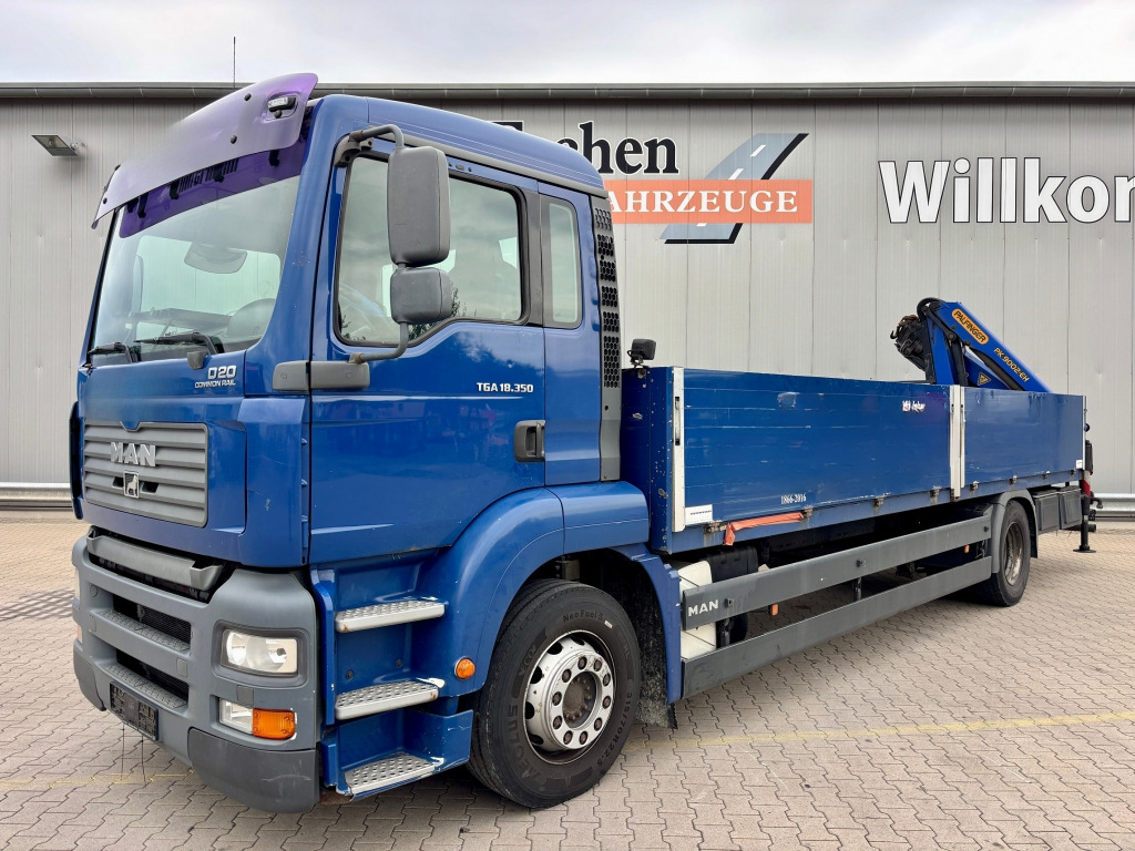 MAN TGA 18.350  4x2 LL / Palfinger PK9002 EH Kran - Vrachtwagen met open laadbak: afbeelding 2 MAN TGA 18.350  4x2 LL / Palfinger PK9002 EH Kran - Vrachtwagen met open laadbak: afbeelding 2
