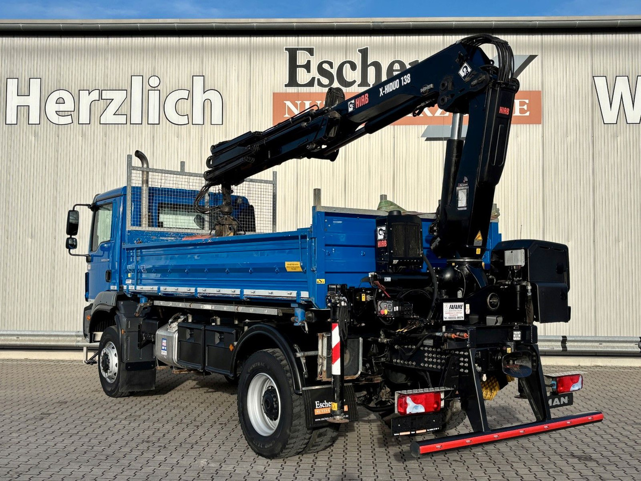 MAN TGM 18.320 4x4 BB | TÜV NEU*HIAB XHIDUO 138*FUNK - Kipper vrachtwagen, Kraanwagen: afbeelding 3 MAN TGM 18.320 4x4 BB | TÜV NEU*HIAB XHIDUO 138*FUNK - Kipper vrachtwagen, Kraanwagen: afbeelding 3